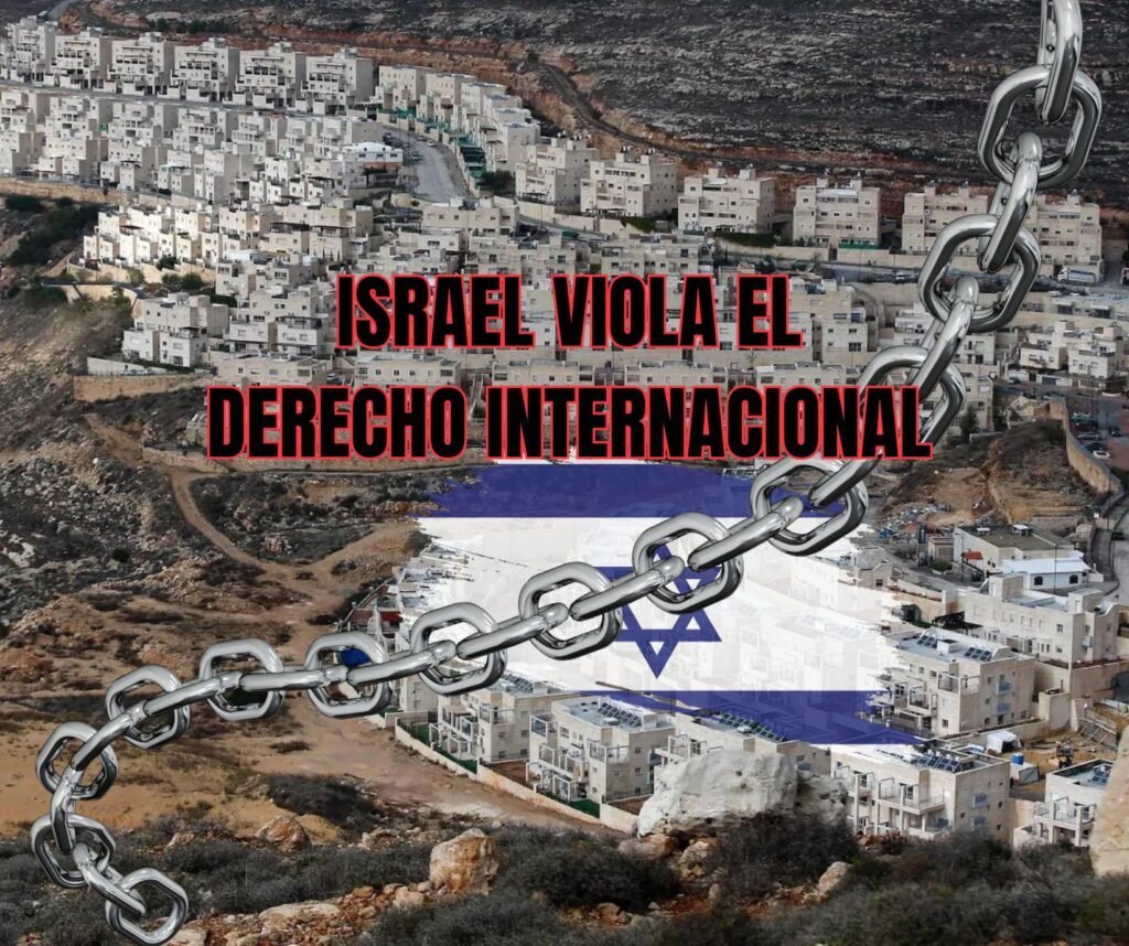 Asentamientos ilegales de Israel en Palestina.