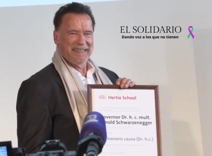 Arnold Schwarzenegger ha sido nombrado Doctor Honoris Causa por la Universidad Hertie de Berlín por su compromiso en la lucha contra el cambio climático y la defensa del medioambiente.