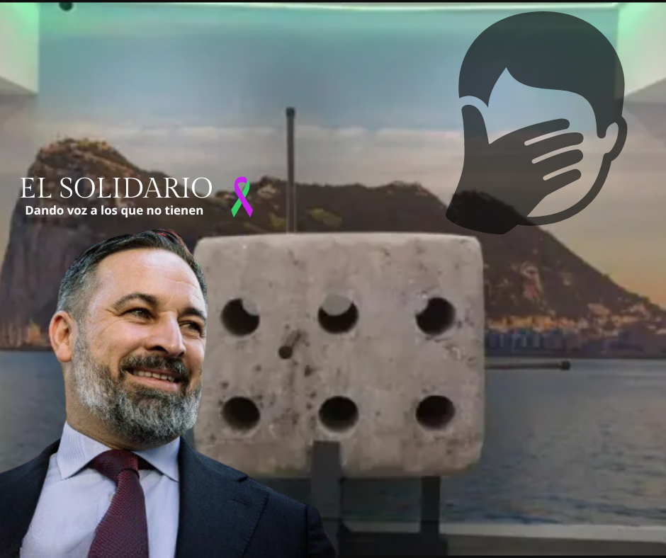 Vox roba un bloque de Gibraltar, se burla del Peñón y reaviva un conflicto histórico