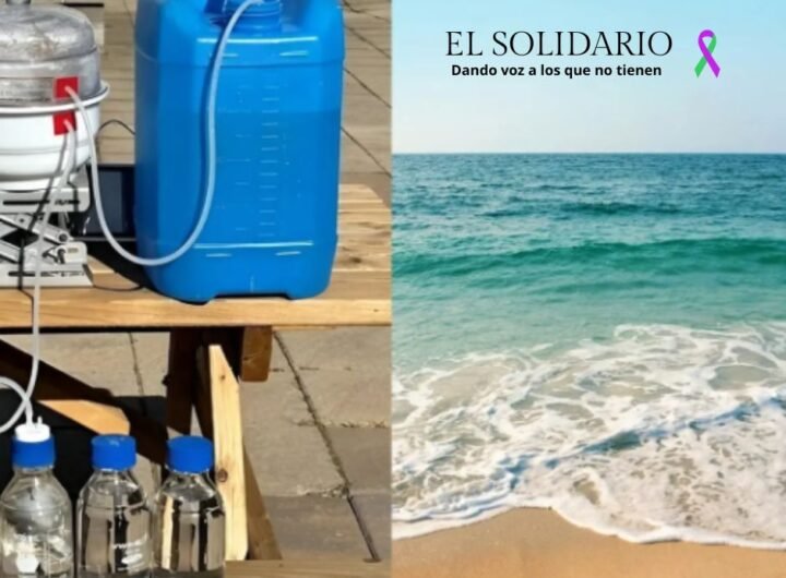 Investigadores han desarrollado una desaladora solar que produce 20 litros diarios de agua potable por metro cuadrado parar solucionar a la crisis del agua.