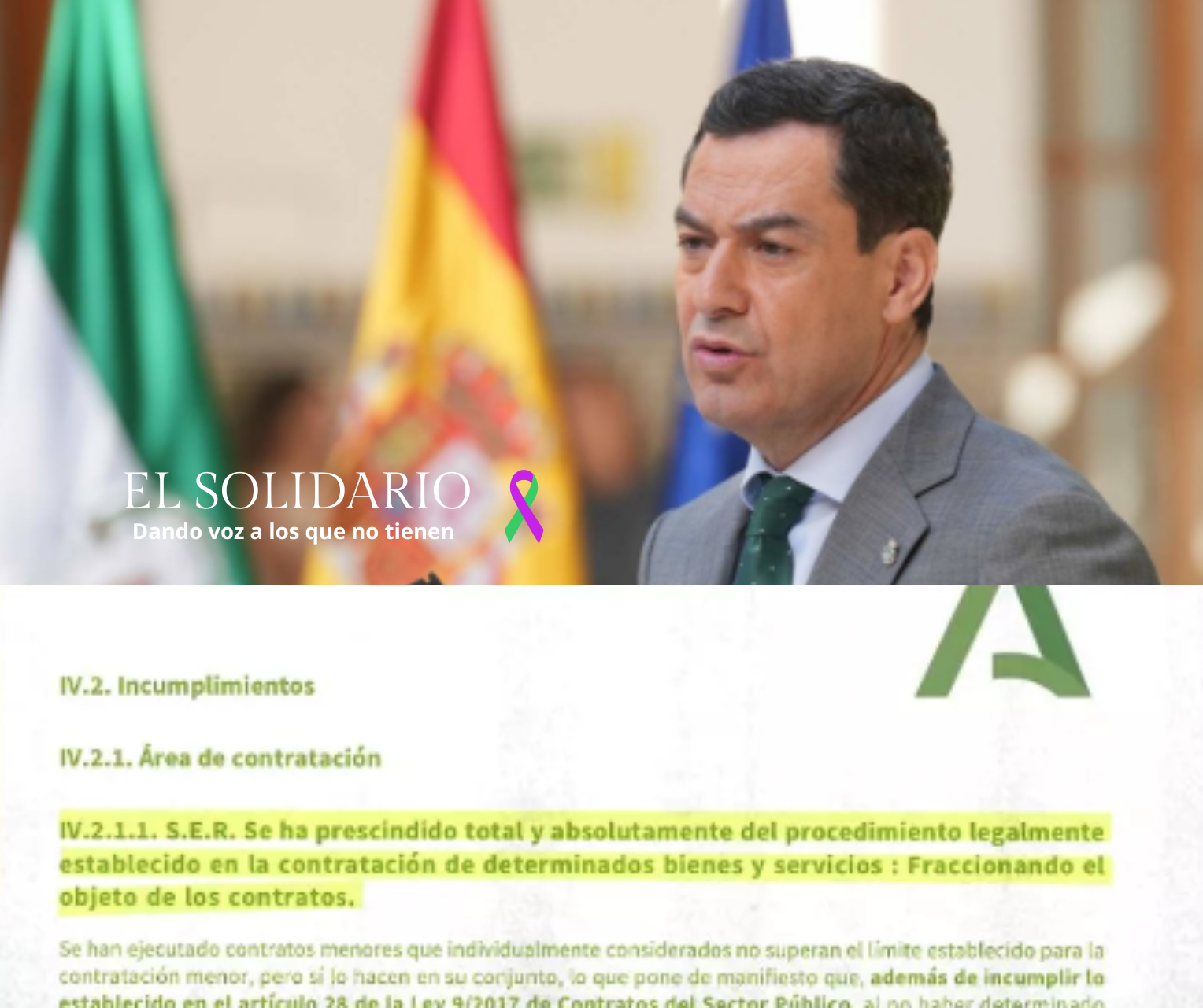 La Junta de Andalucía en el ojo del huracán por presunto fraude de ley en contrataciones fraccionadas