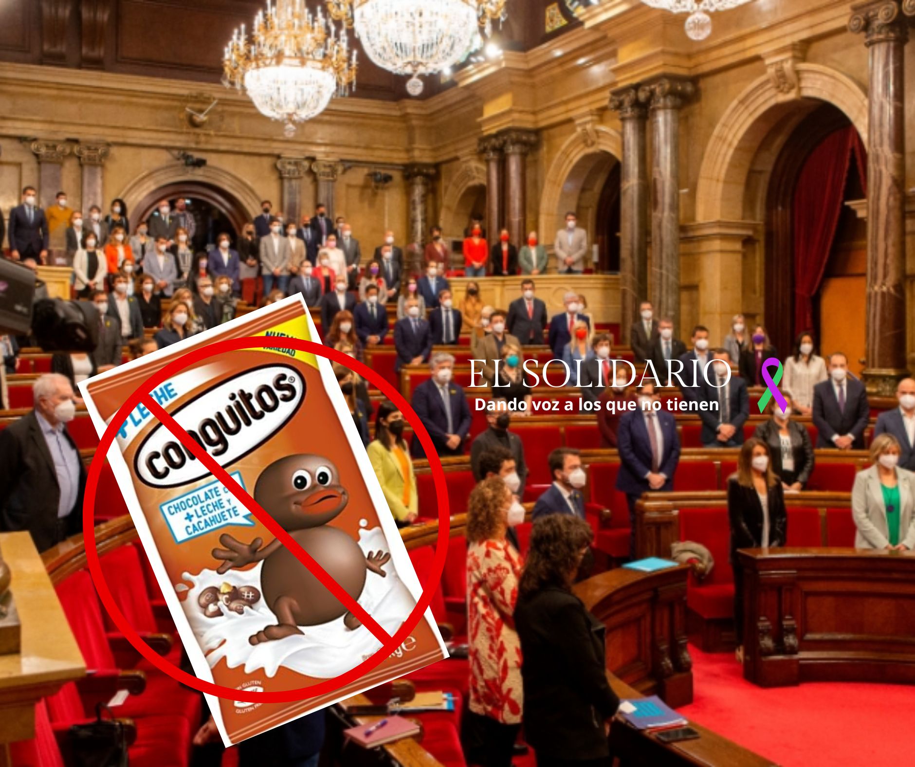 El Parlament elimina los ‘Conguitos’ de su bar por racismo; fin a un símbolo de discriminación