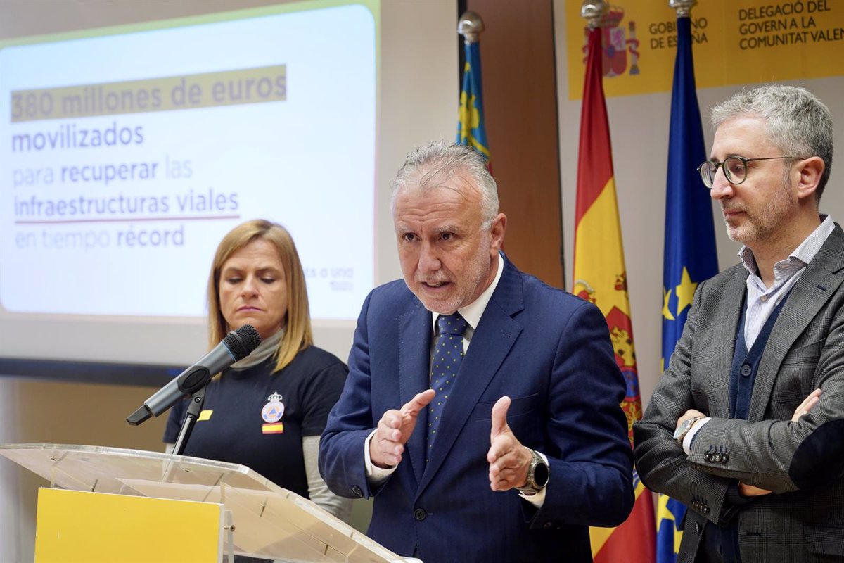 El Gobierno ha movilizado 1.000 millones de euros   para los damnificados por la DANA en Valencia