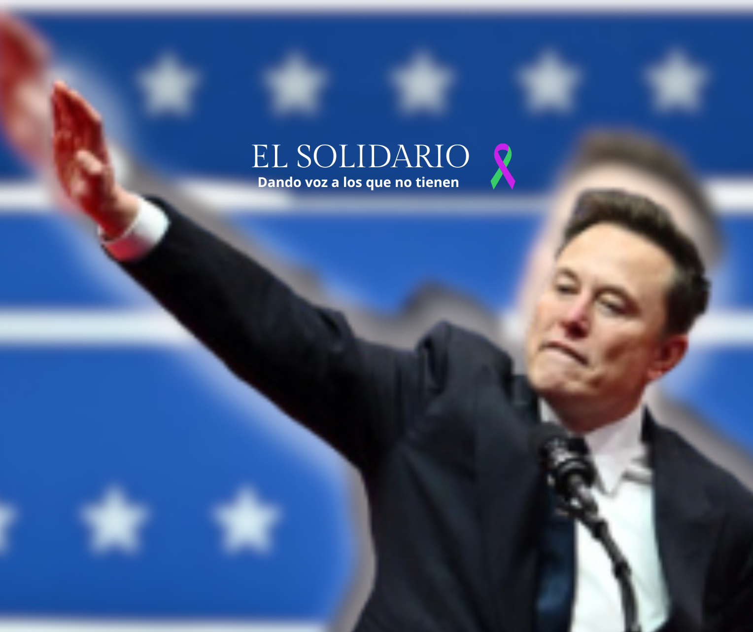 Con el brazo en alto, como un saludo nazi, Elon Musk envía un mensaje fascista durante la posesión Trump