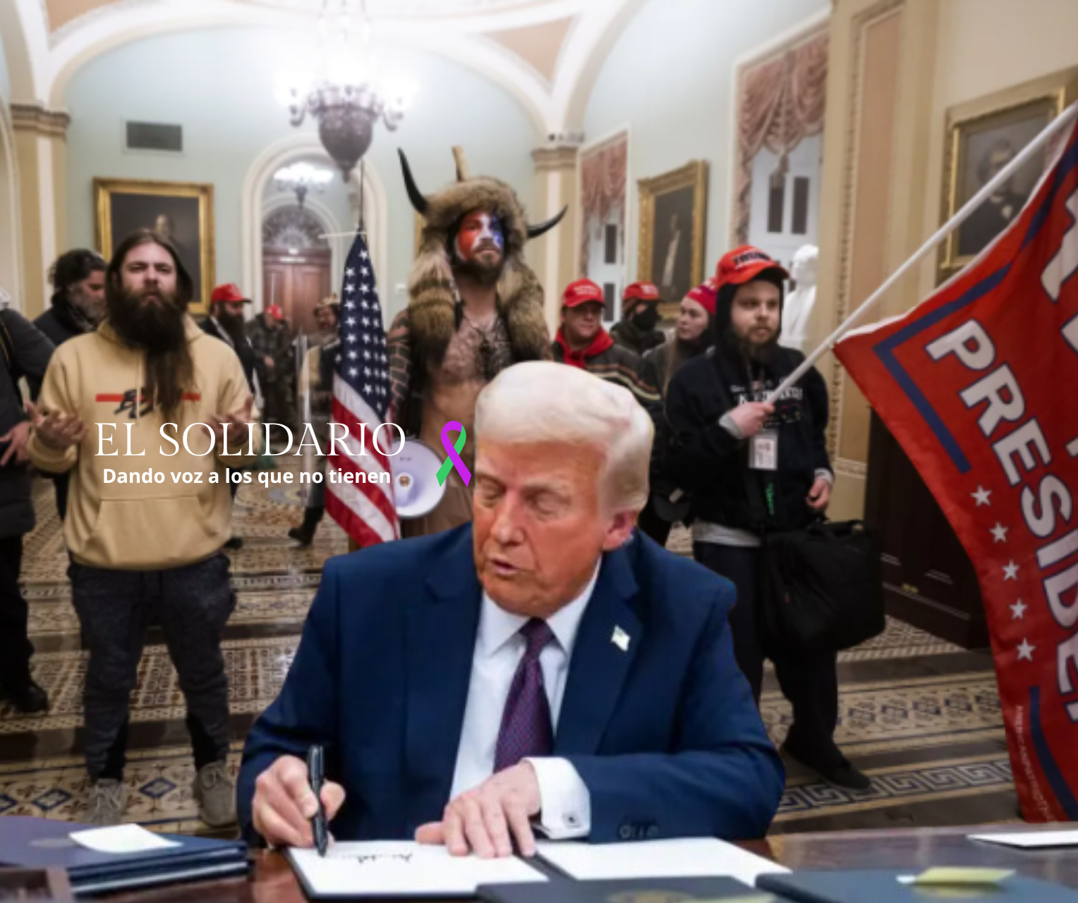 Trump legitima el fascismo y el intento de golpe de Estado con indulto a condenados por ataque al Capitolio