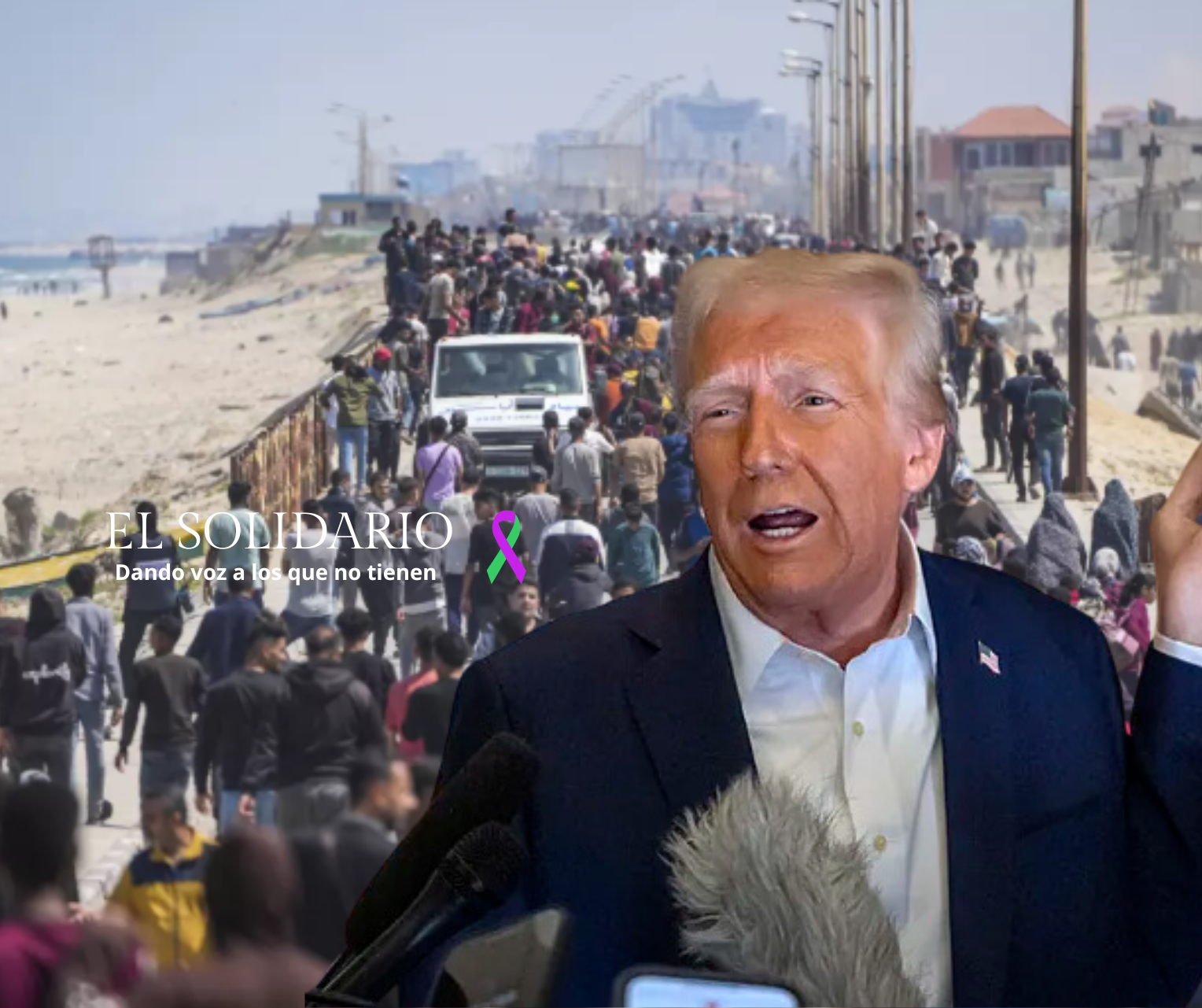 Trump propone expulsar a los palestinos de su tierra para hacer una «limpieza» en Gaza
