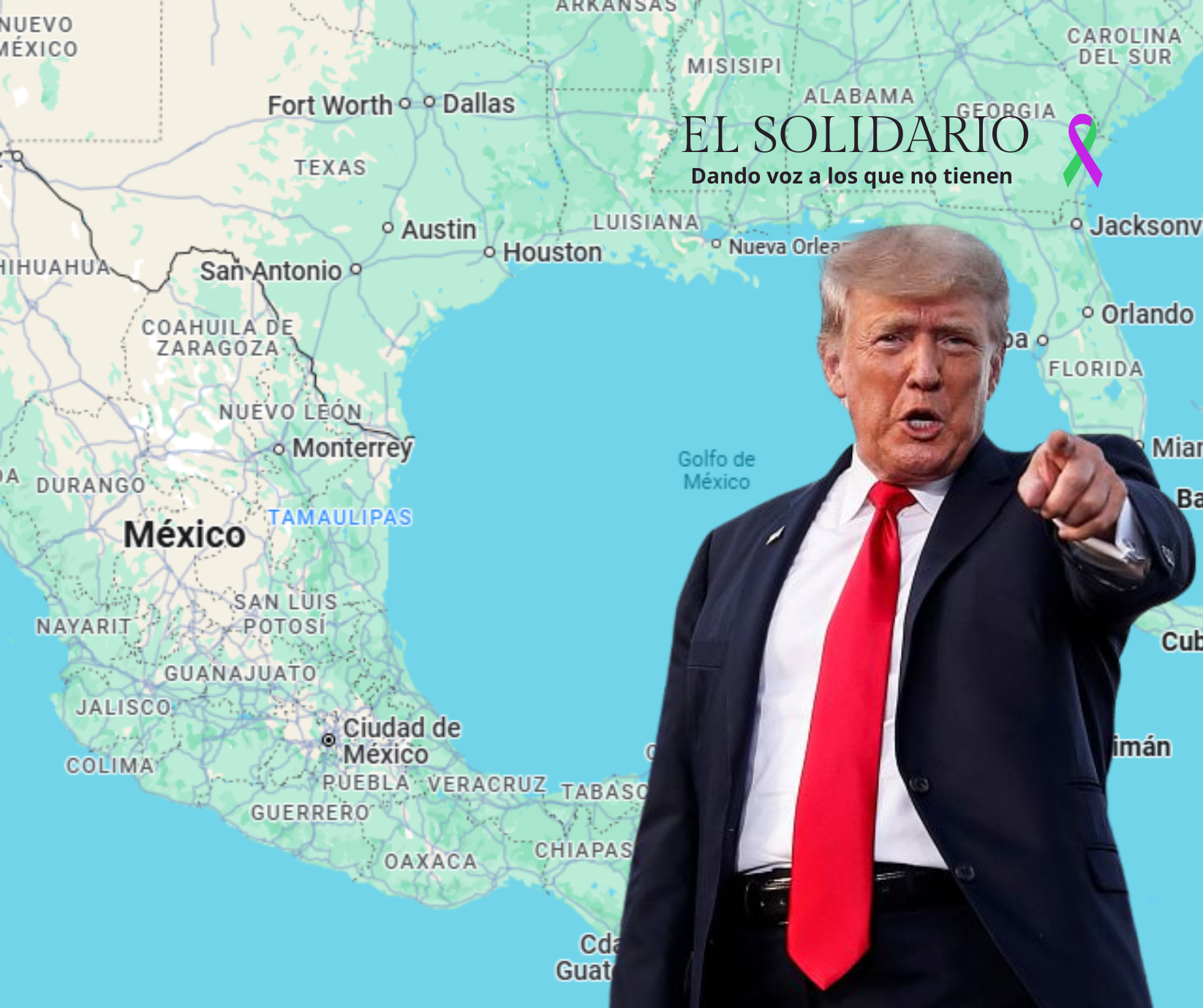 Trump ordena a Google renombrar el ‘Golfo de México’ en una muestra de su imperialismo desbordado  