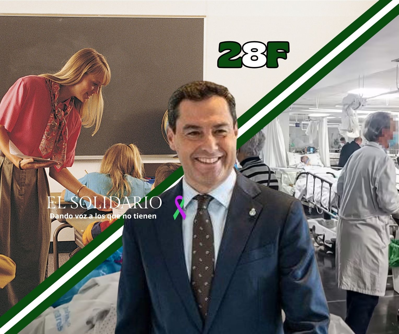 Con la celebración del 28F, Moreno Bonilla oculta la crisis andaluza en sanidad y educación al borde del colapso