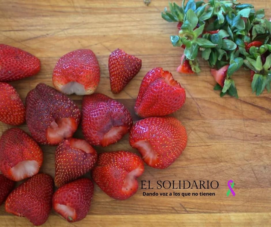 Consumir fresas sin desinfectar