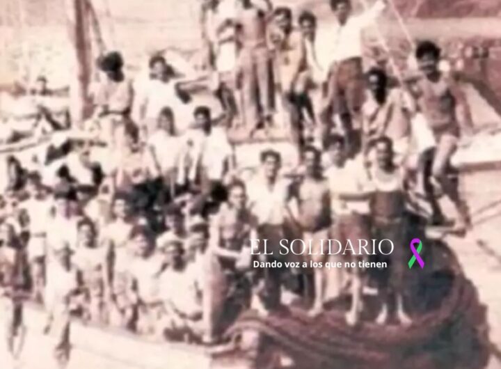 Embarcación La Elvira con emigrados canarios / El Solidario