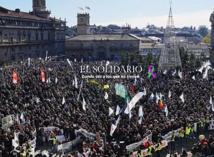 Manifestación masiva en Santiago de Compostela en contra de la macrocelulosa de Altri 15/12/2024 / Álvaro Ballesteros / El Solidario