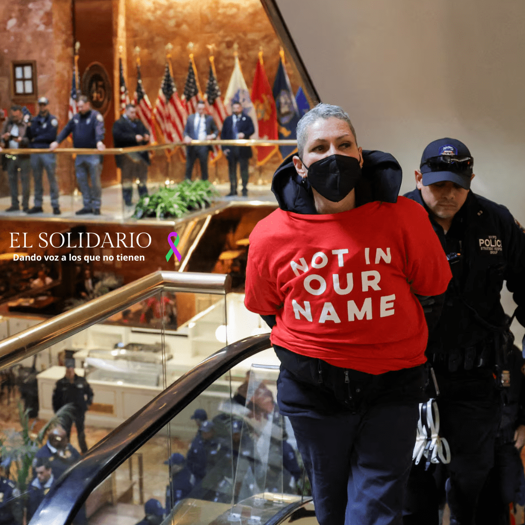 Casi un centenar de arrestos en la Torre Trump durante protesta en favor de Palestina