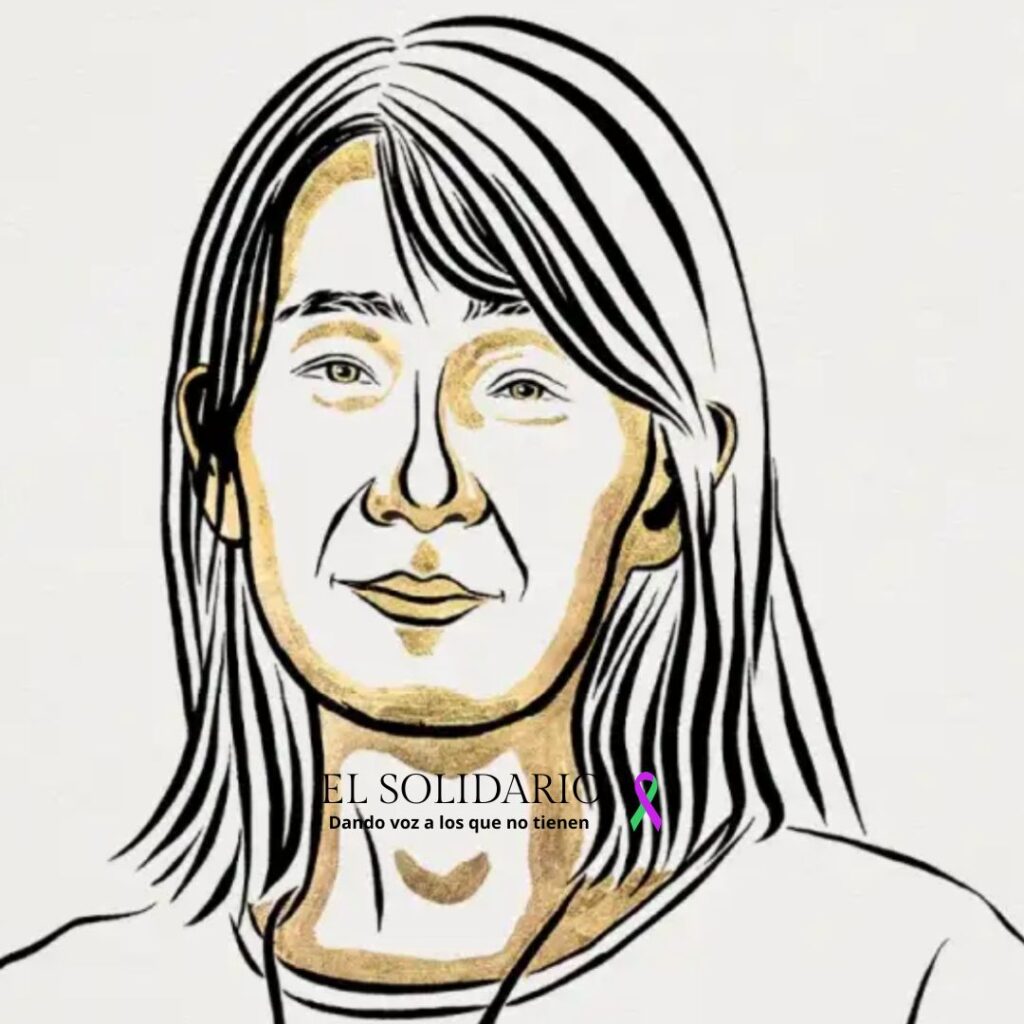 Ilustración de Han Kang hecha por Niklas Elmehed / El Solidario