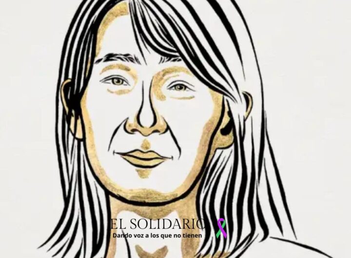 Ilustración de Han Kang hecha por Niklas Elmehed / El Solidario