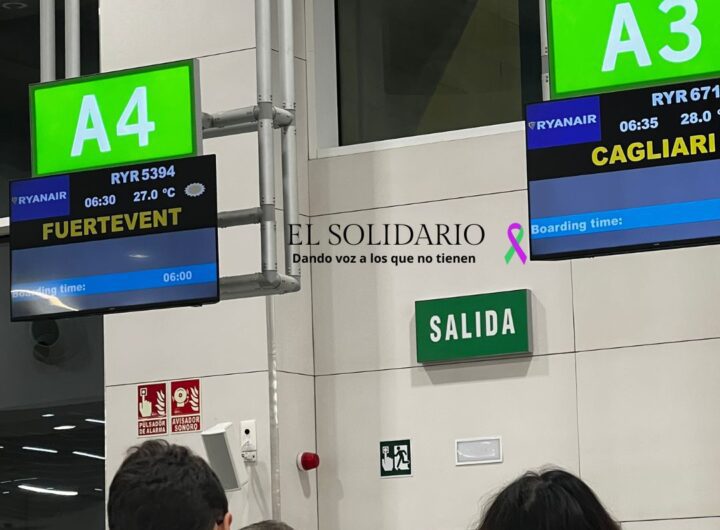 Embarque de Ryanair / Toma Alfonsina Esquivel / El Solidario