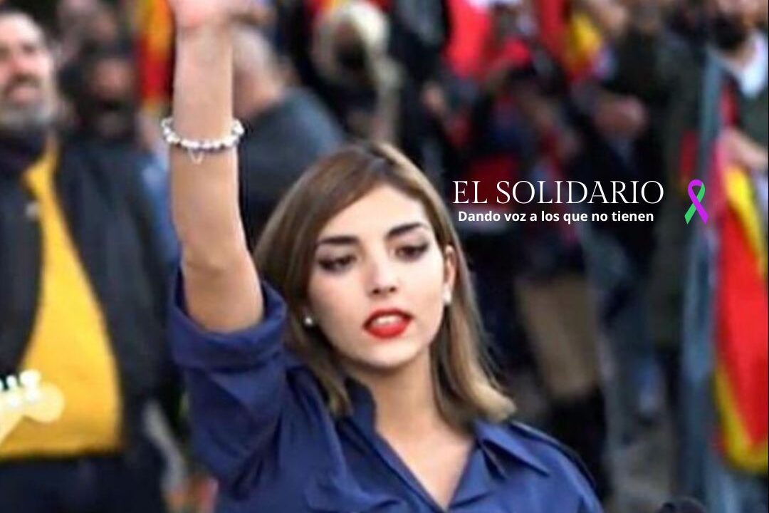 Isabel Peralta en el homenaje a la División azul en Madrid / Toma: ECG / El Solidario