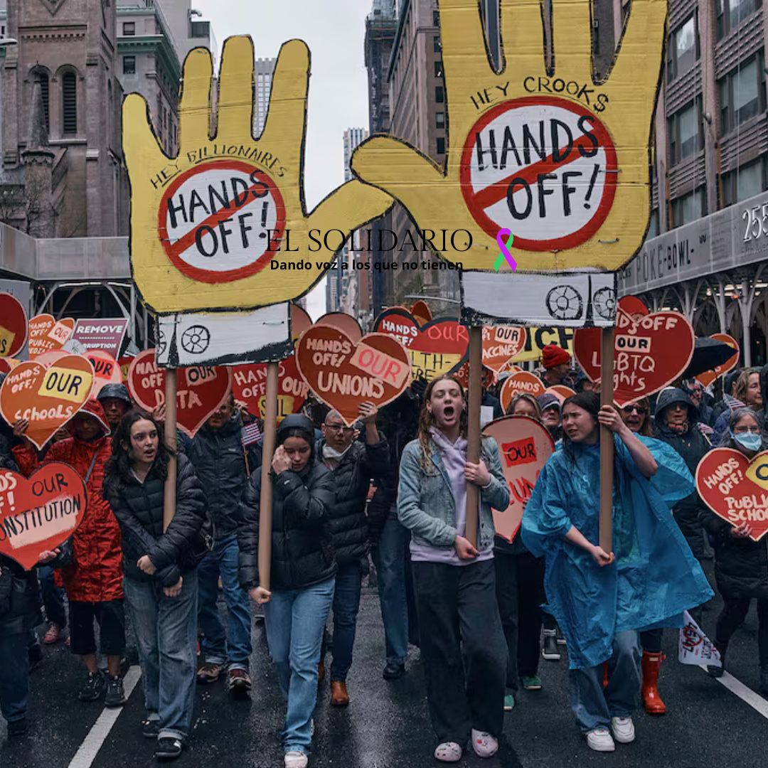 Protestas masivas en EE.UU. ante la deriva antidemocrática de las políticas de Donald Trump y su mano derecha, Elon Musk