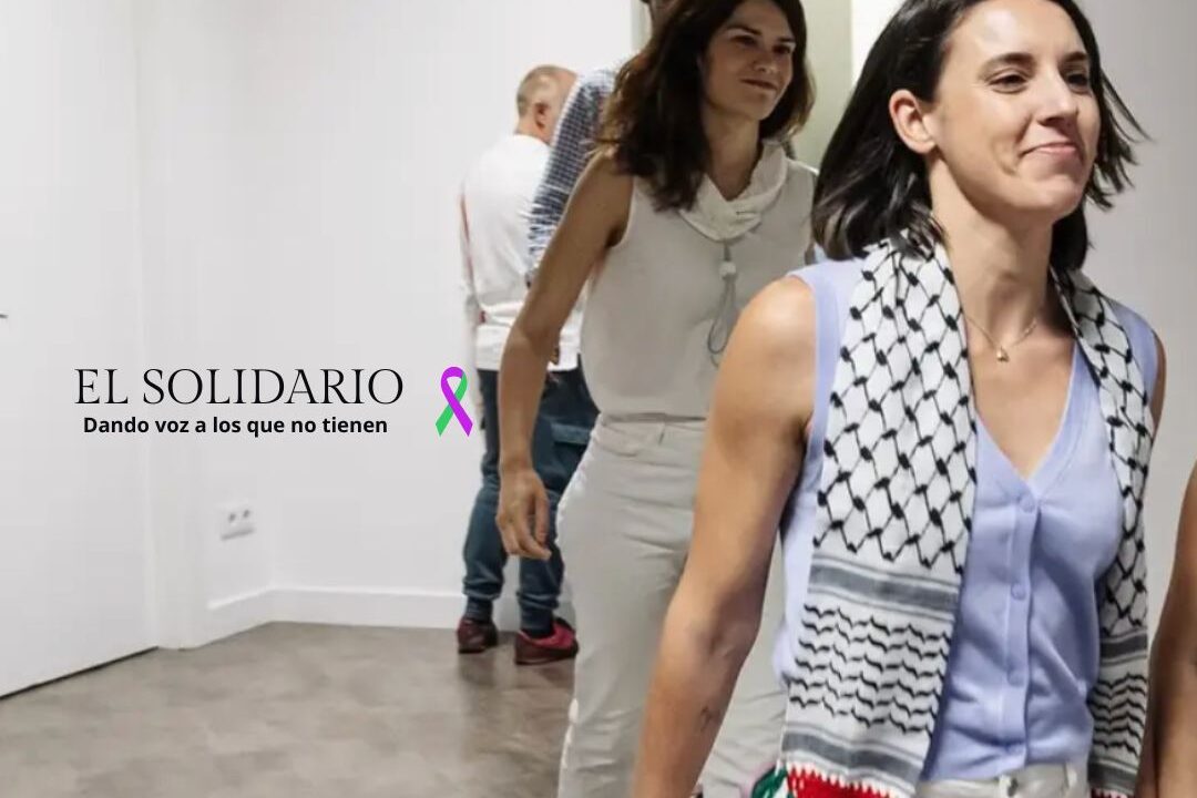 Eurodiputada Irene Montero con pañuelo palestino / Toma Europa Press / El Solidario