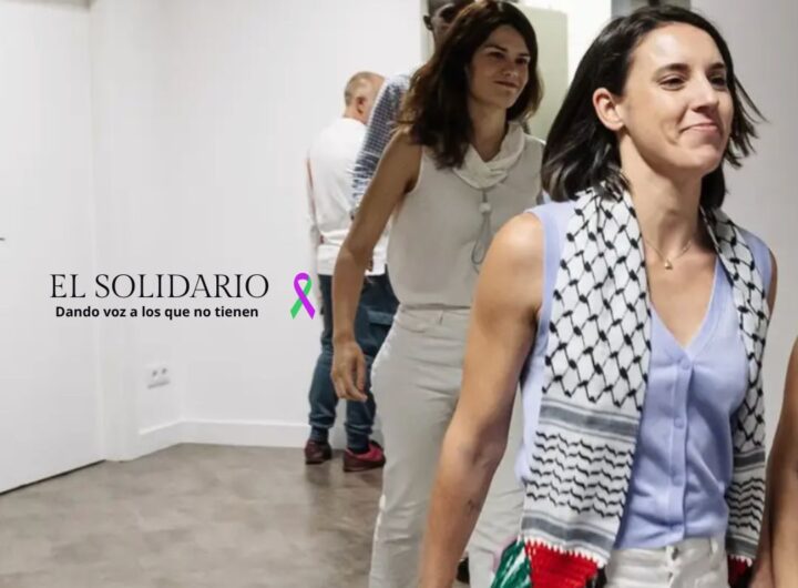 Eurodiputada Irene Montero con pañuelo palestino / Toma Europa Press / El Solidario