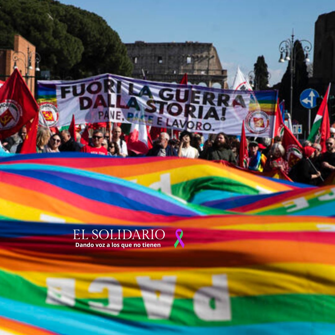 Italia se moviliza contra el rearme europeo y en apoyo a Gaza