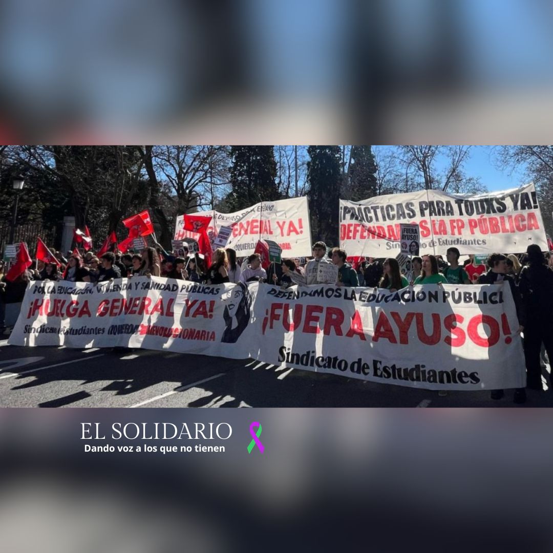 Universitarios de Madrid luchan por la educación pública