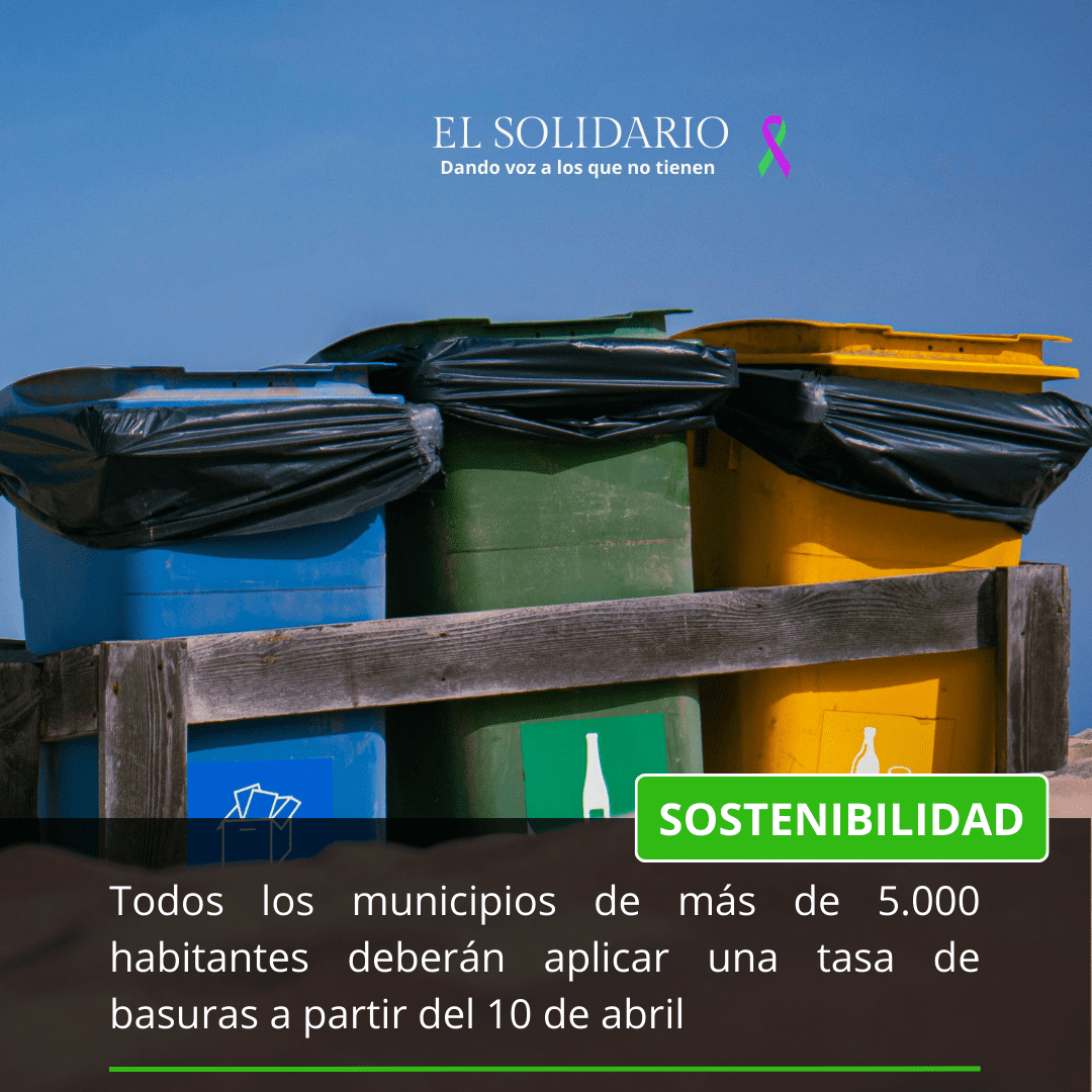 Nueva tasa de basuras a partir del 10 de abril