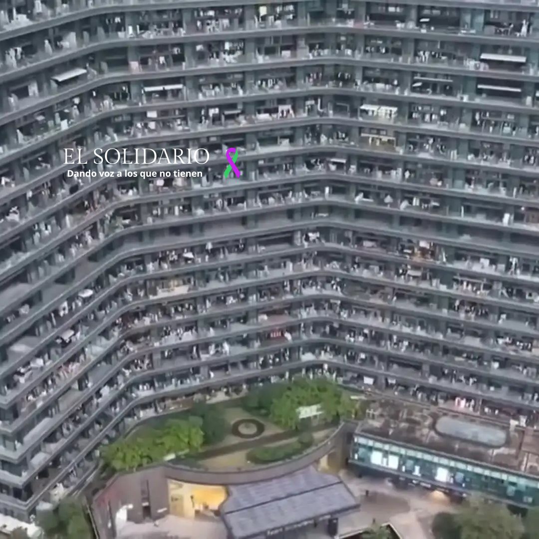 Una ‘colmena’ arquitectónica china donde no necesitas salir ni a por pan