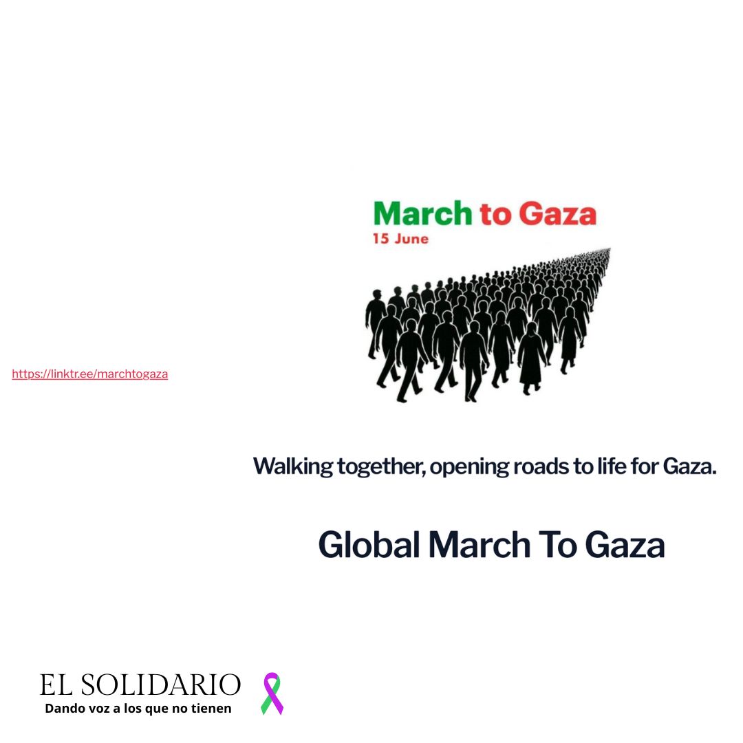 Miles se preparan para una marcha global pacífica hacia Gaza