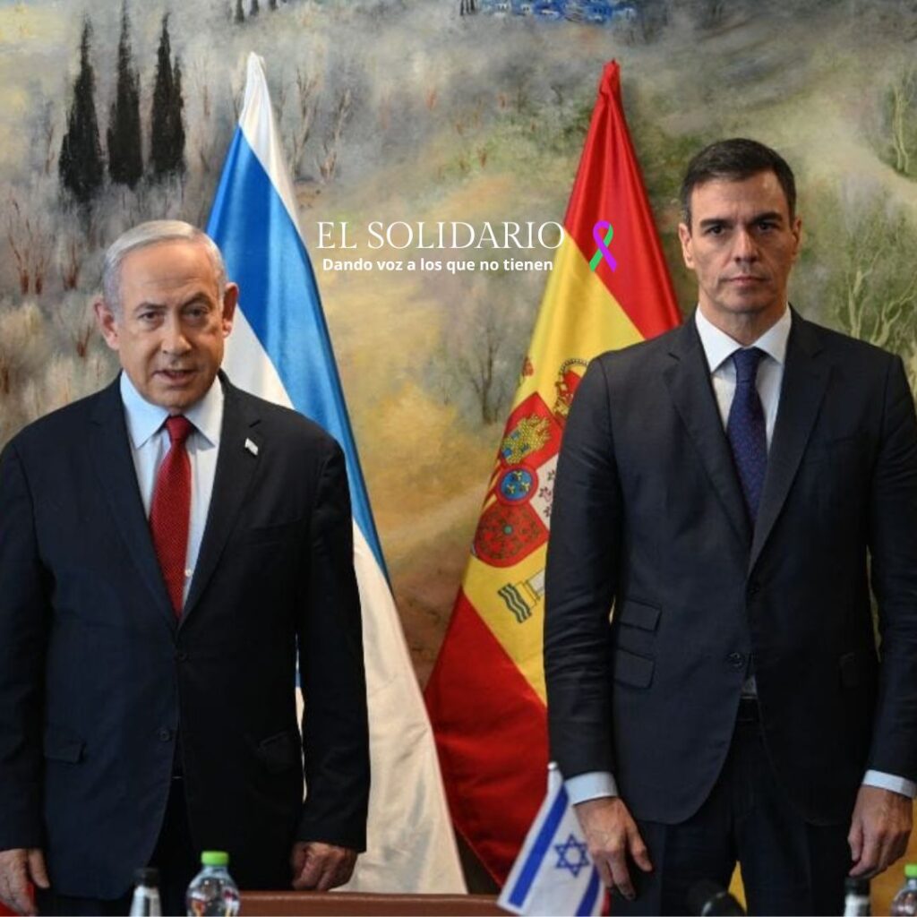Pedro Sánchez en una reunión con el primer ministro israelí, Benjamin Netanyahu. | Moncloa