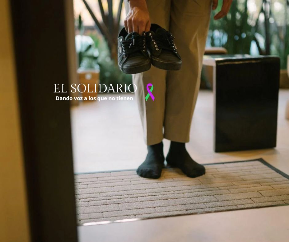 Quitar los zapatos al entrar en casa
