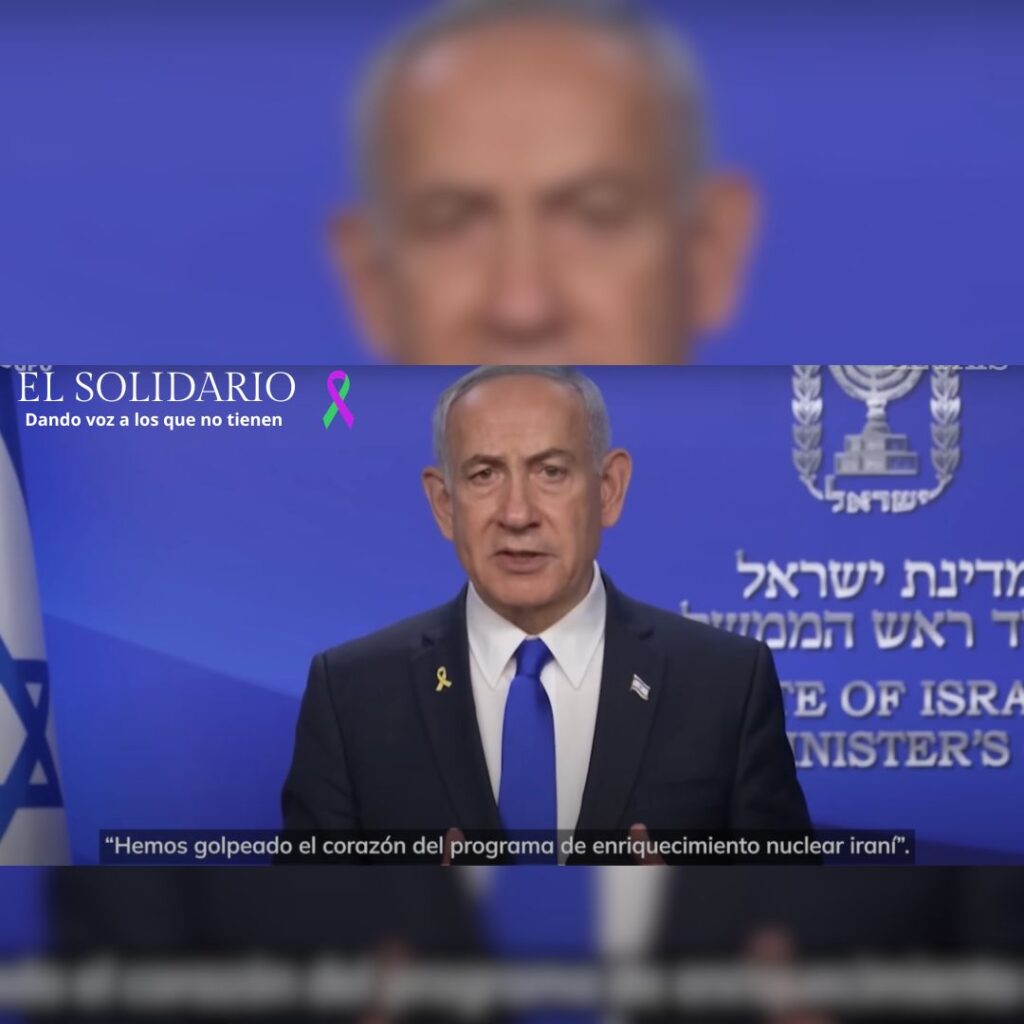 Israel bombardea instalaciones nucleares y militares en Irán y mata al jefe de la Guardia Revolucionaria / Toma de la rueda de prensa oficial del Primer Ministro de Israel / El Solidario