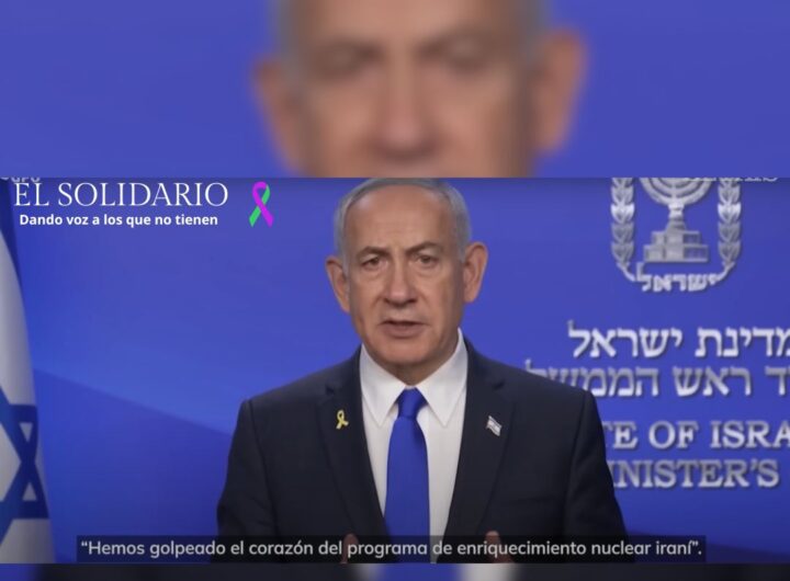 Israel bombardea instalaciones nucleares y militares en Irán y mata al jefe de la Guardia Revolucionaria / Toma de la rueda de prensa oficial del Primer Ministro de Israel / El Solidario