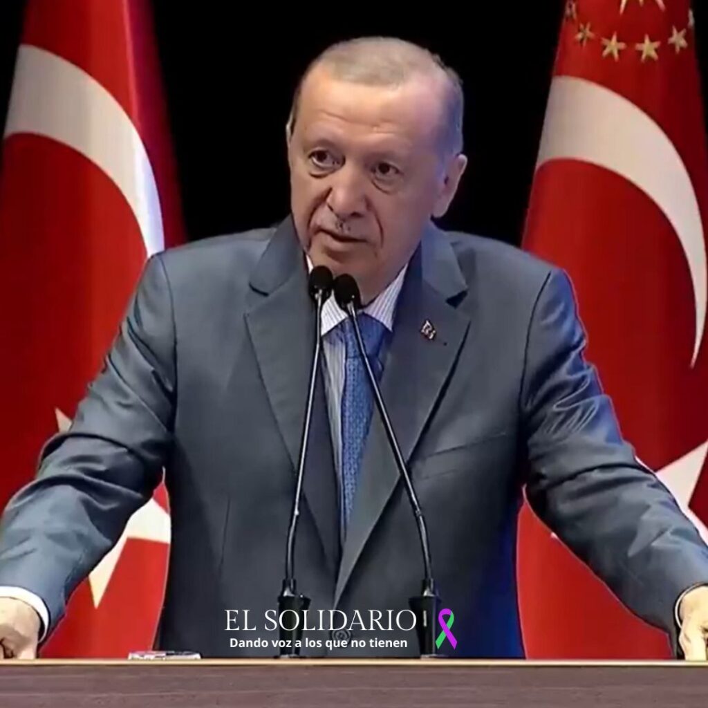 El presidente turco Recep Tayyip Erdogan / Toma de X/Türkiye Canlı /