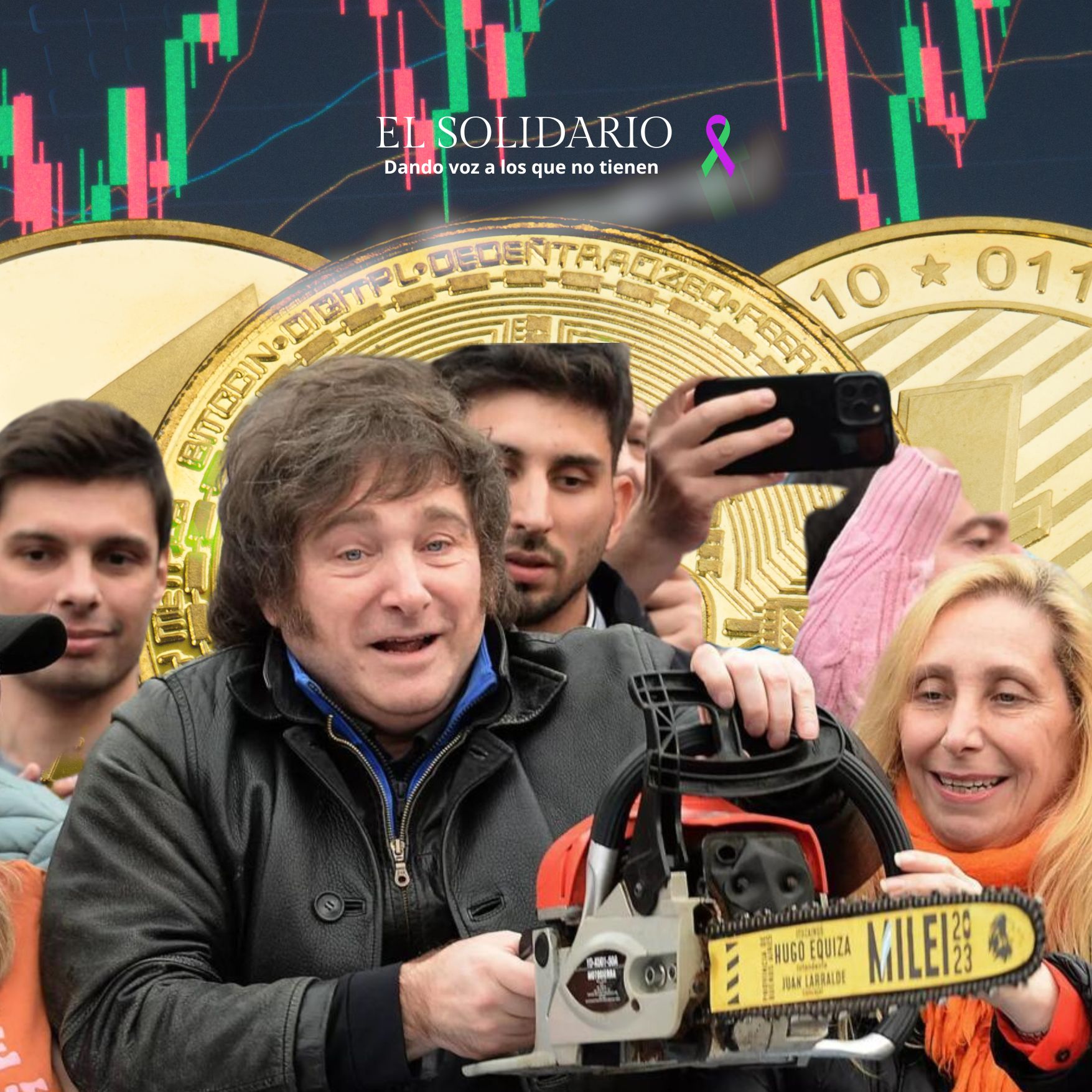 Milei aterriza en España entre criptoestafas y charlatanes libertarios