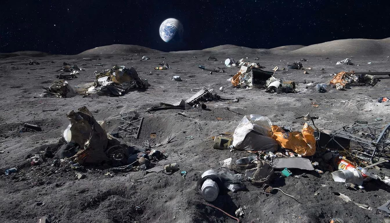 El millonario plan de la NASA para limpiar la Luna: 3 millones de dólares para frenar la crisis de la basura espacial