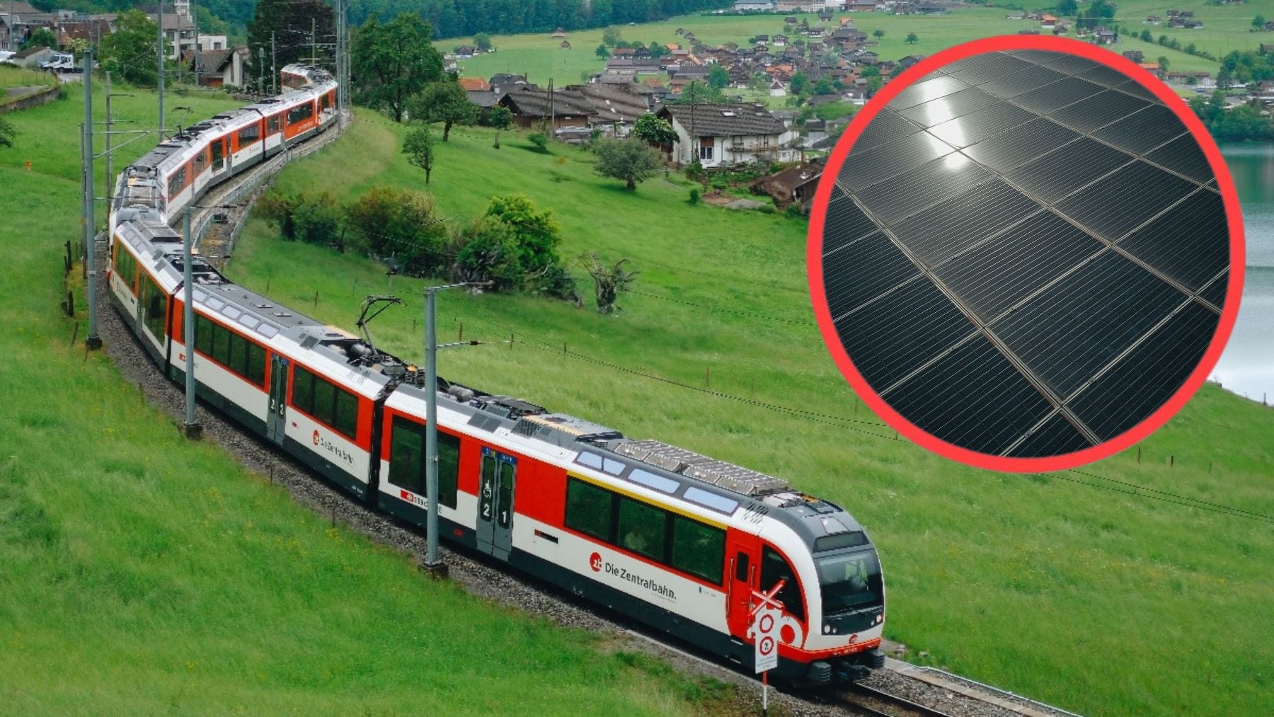 Suiza convierte sus vías en fuentes de energía: los trenes ya circulan sobre paneles solares y el modelo despierta interés internacional