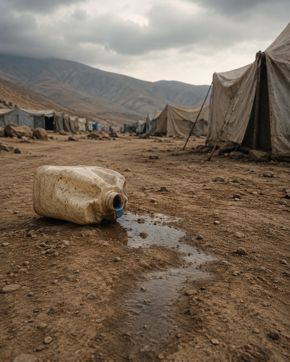 Yasmine ya no tiene sueños: carga agua hasta desfallecer en Gaza y solo quiere volver a casa