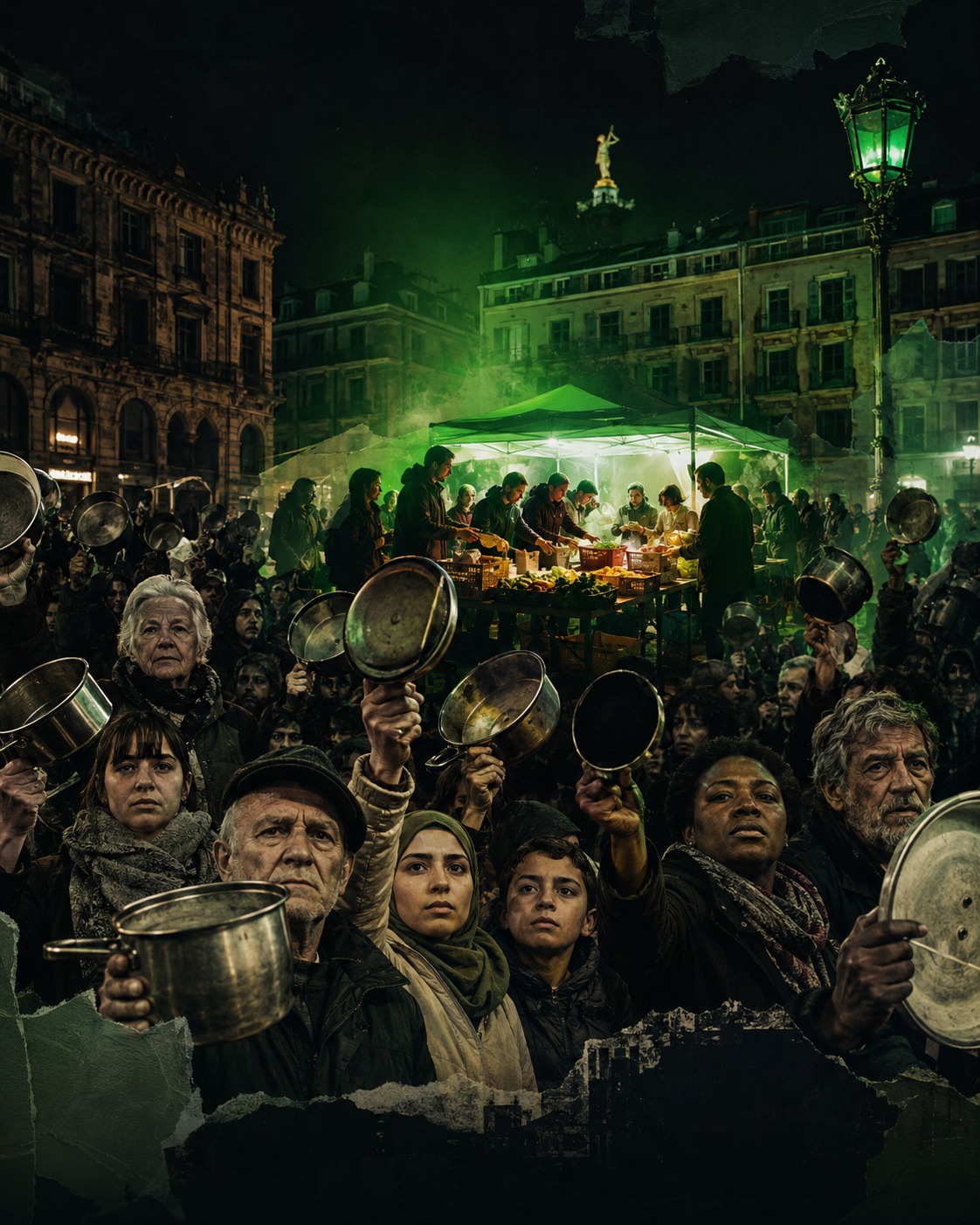 Donostia prohibió las cenas solidarias y la ciudad respondió con cacerolas