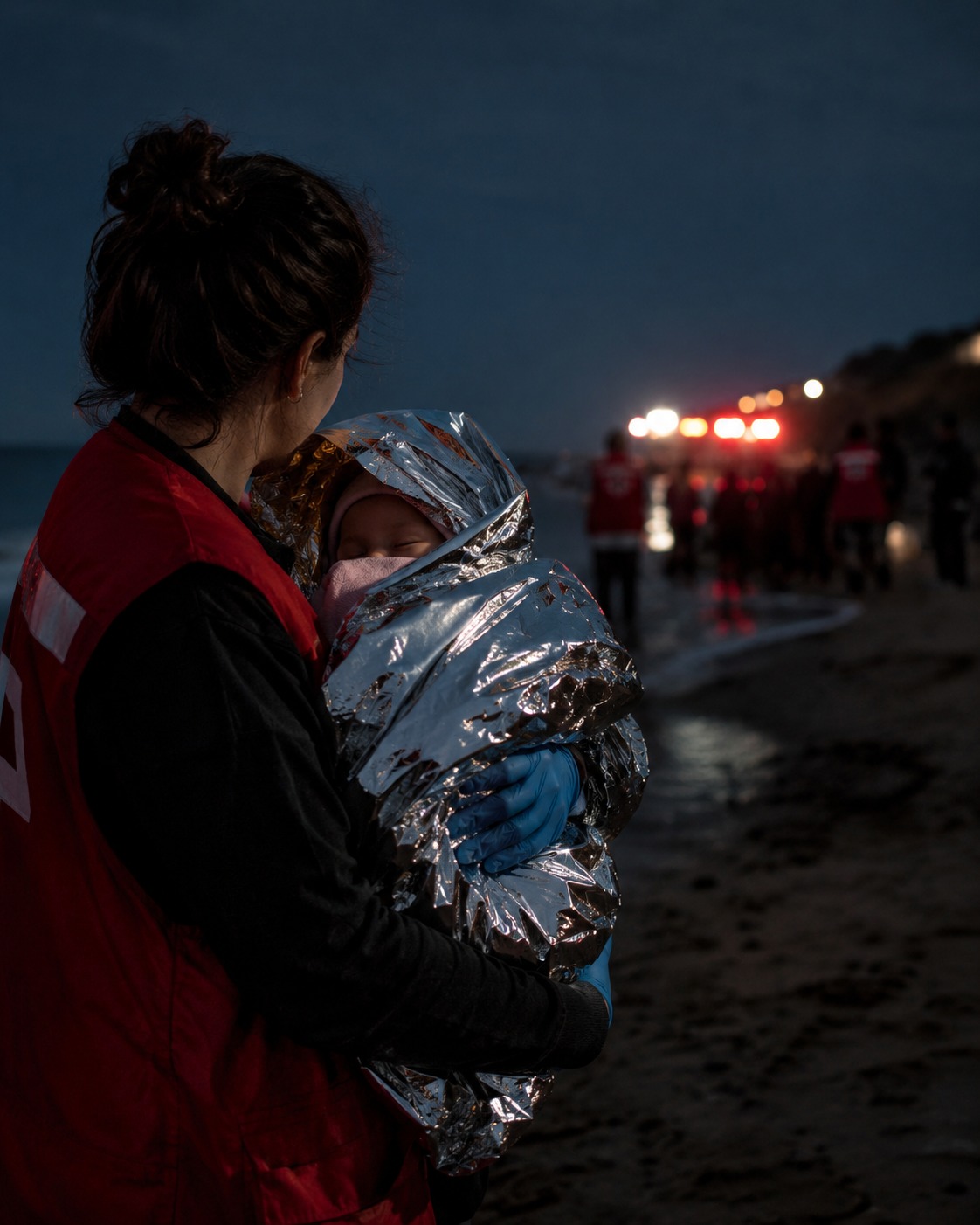 Una voluntaria de Cruz Roja rescató a un bebé en Ceuta: ninguna frontera debería tragarse una infancia