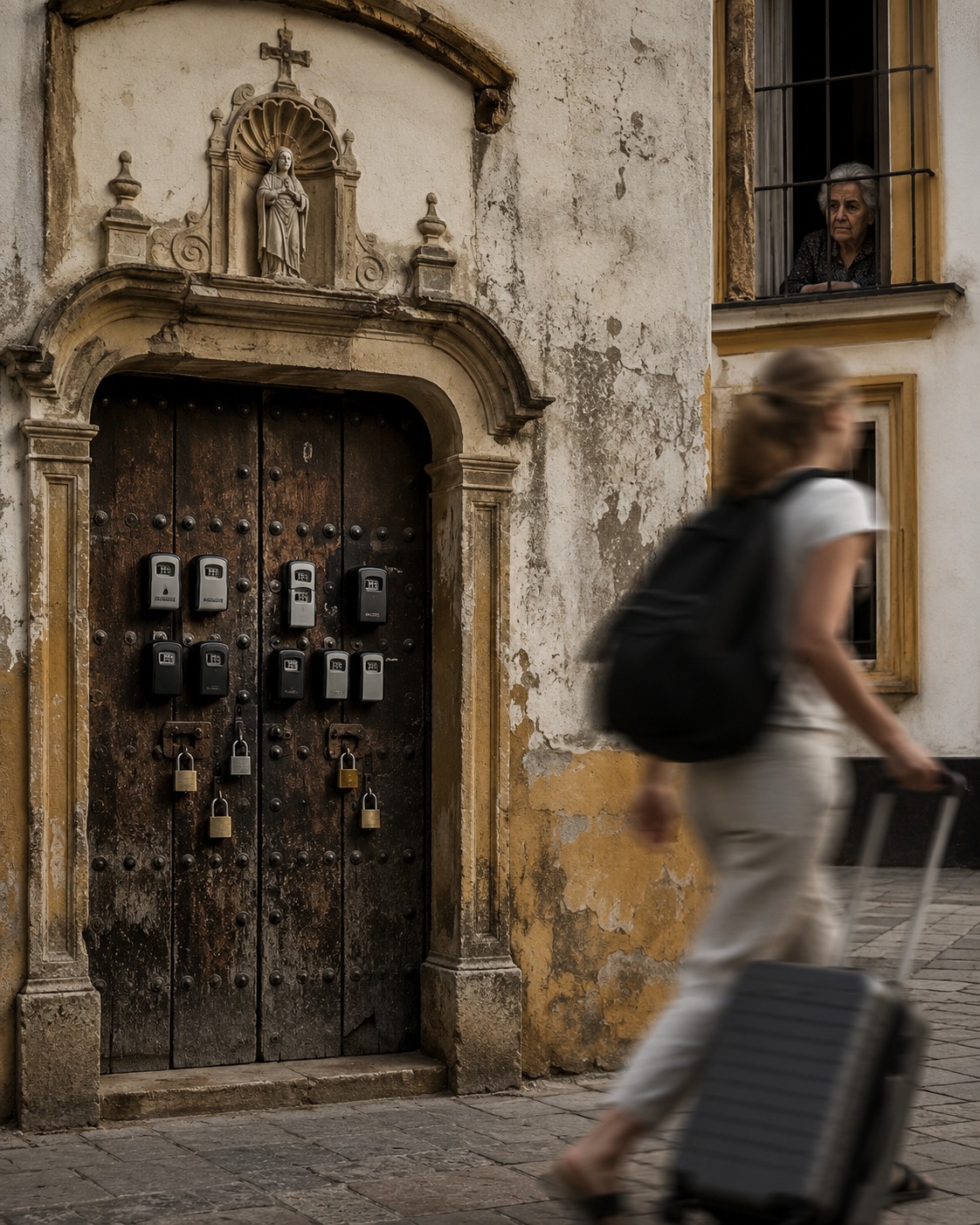 Candados turísticos en un convento de 1538: Sevilla ya no sabe dónde termina la ciudad y empieza el negocio