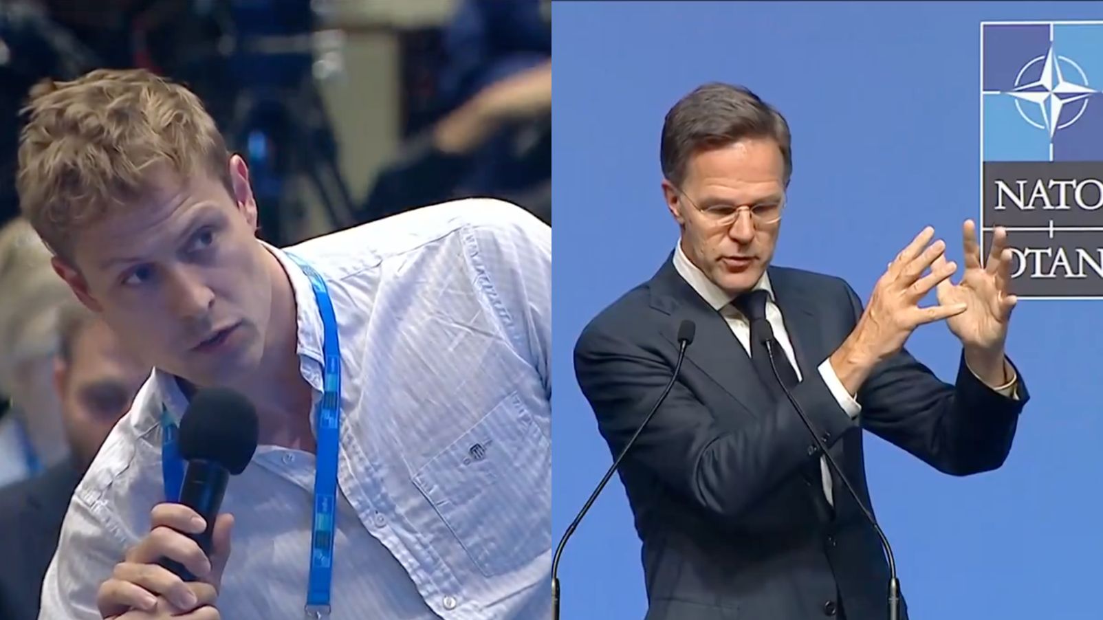 Un periodista danés pregunta a Rutte si defender a Trump afecta a su autoestima