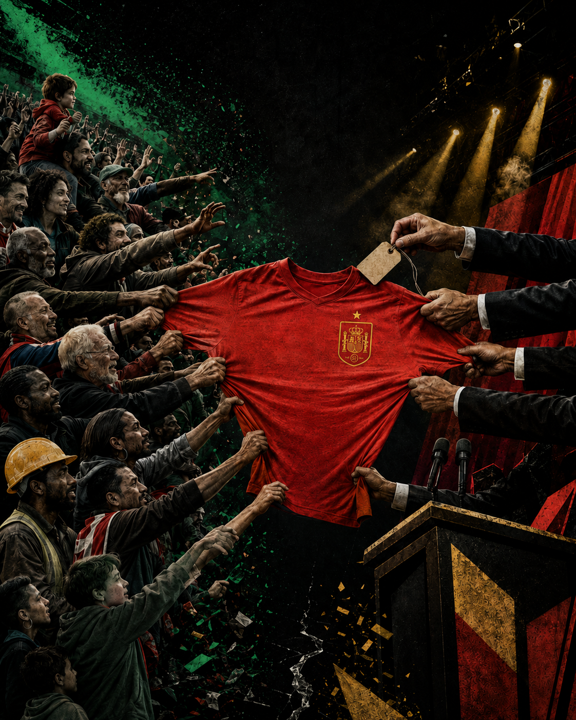 Feijóo quiso apropiarse de la camiseta: España no cabe en un partido