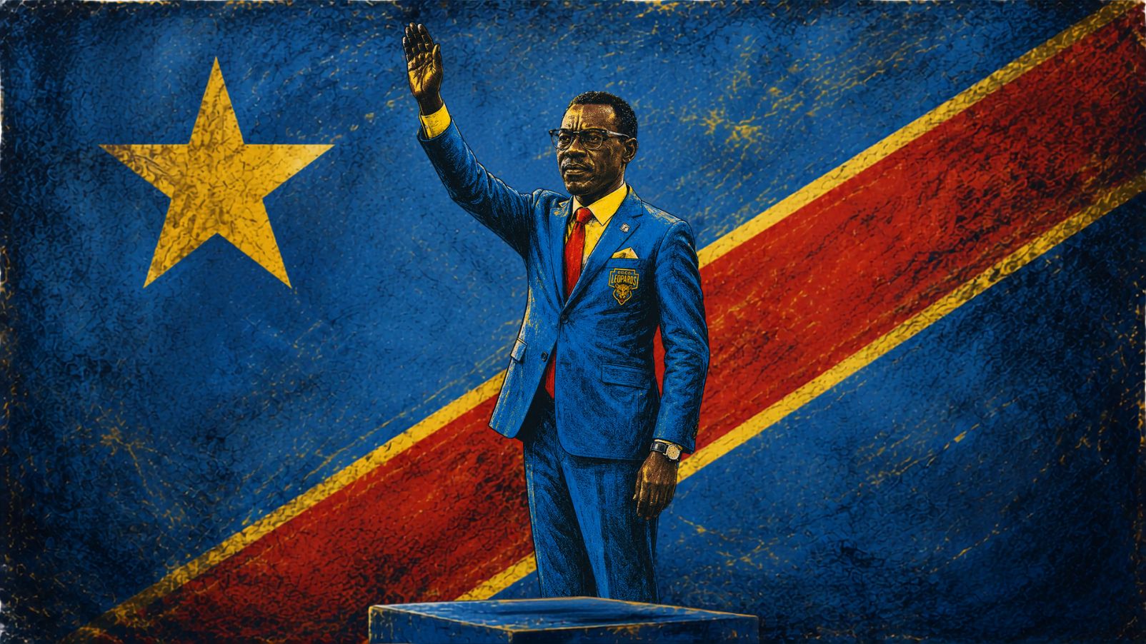 Lumumba Vea: el hombre que no se mueve durante 90 minutos para que el mundo recuerde que el Congo sigue sangrando