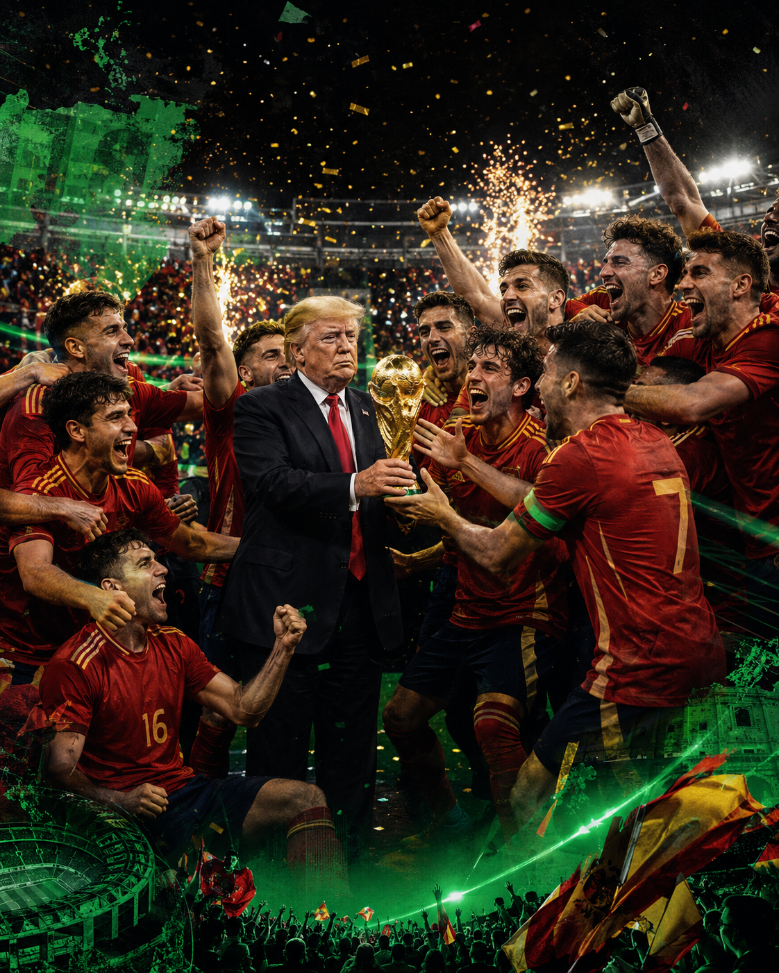 La ironía final:Trump no quería saber nada con España y acabó entregándole la Copa del Mundo
