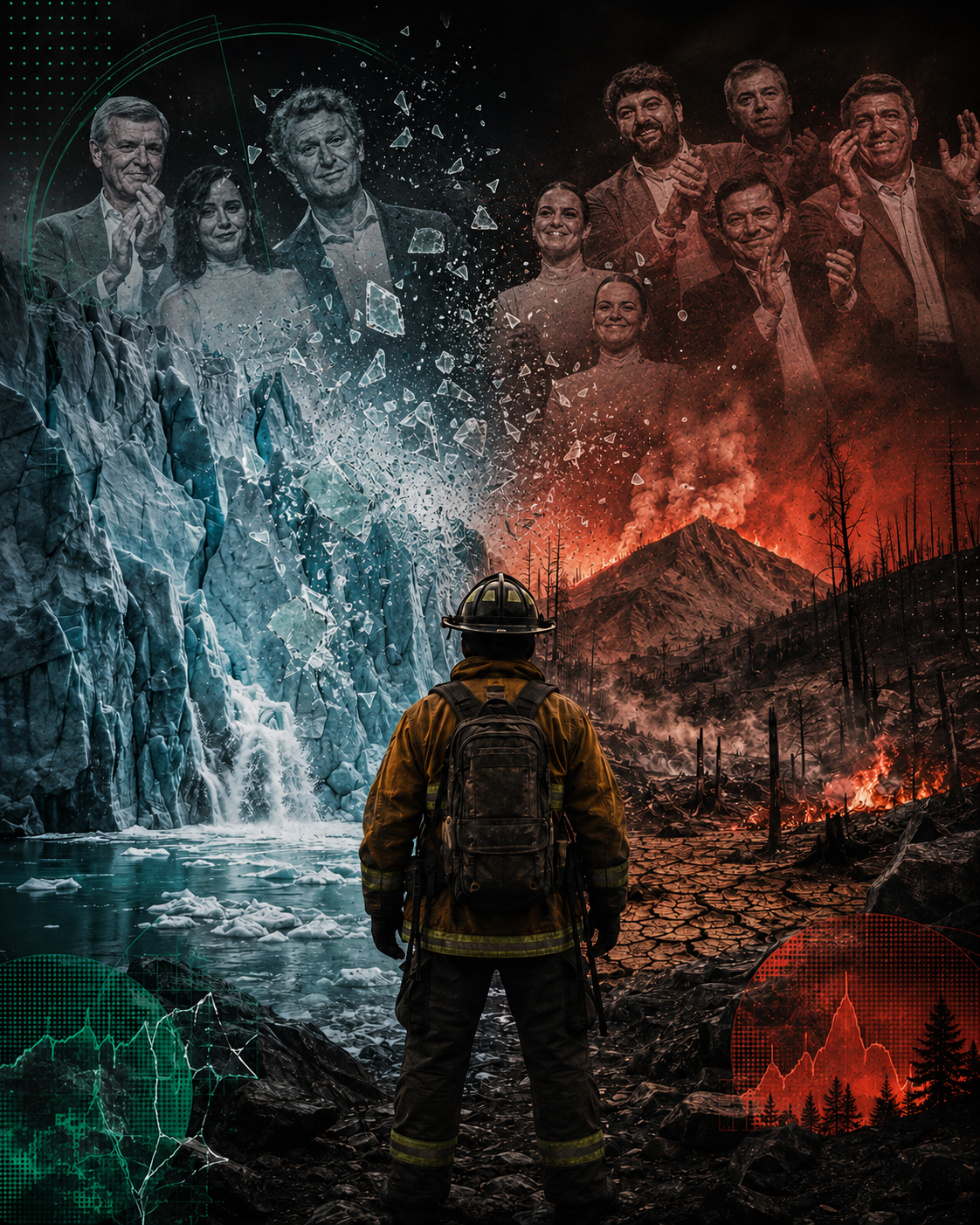 Un bombero forestal desmonta a Vox: el cambio climático se ve en el monte y en los glaciares