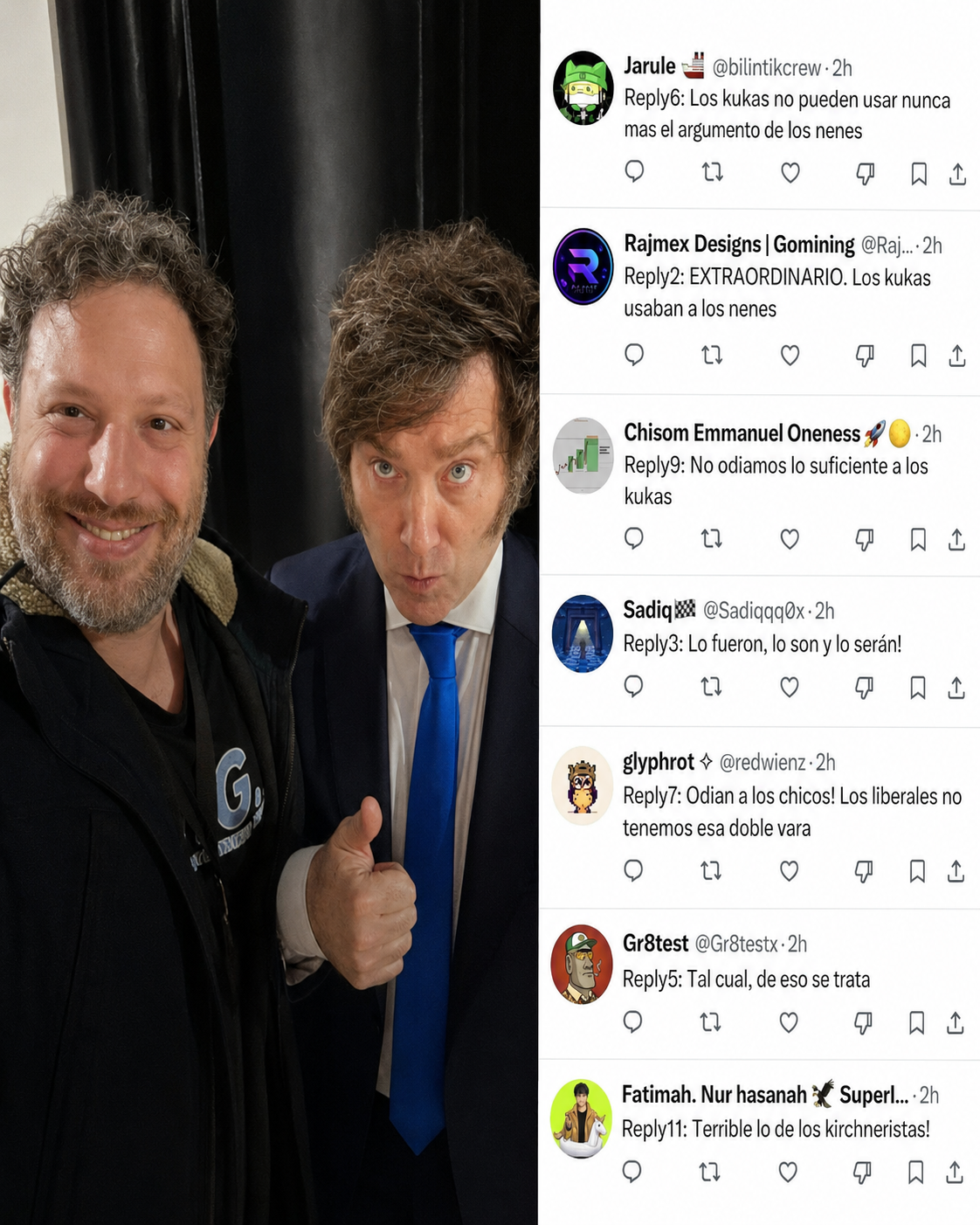 Reply3, Reply6, Reply11: el error de Santiago Oría que dejó a la vista cómo se fabrica apoyo político con bots