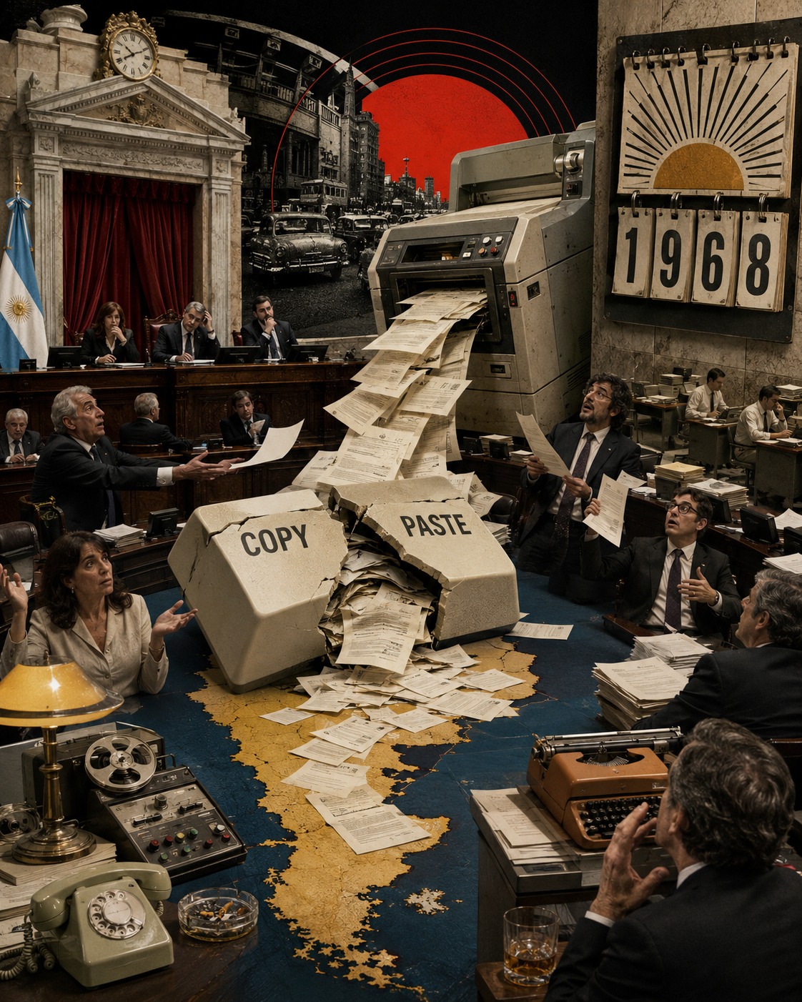 El Senado que quería blindar la propiedad no pudo revisar una fecha: el copia y pega mandaba Argentina a 1968
