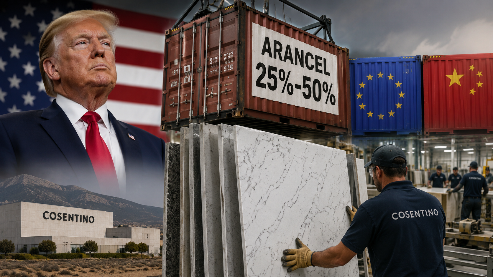 El aliado de Trump que fabrica encimeras se sale con la suya: Washington castiga con hasta el 50% de arancel al cuarzo español