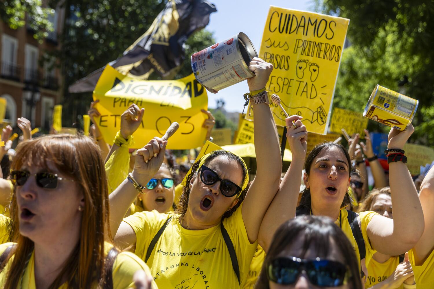 Madrid arranca el curso con las educadoras infantiles en huelga para exigir mejores condiciones laborales y educativas