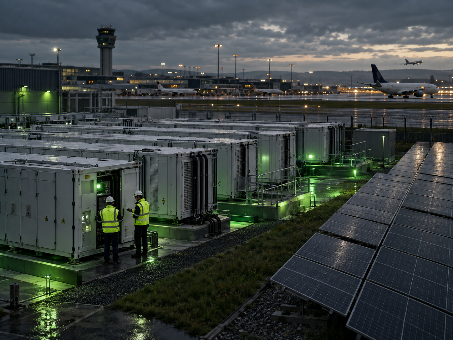 Más de 750 baterías de coches tienen una segunda vida en un aeropuerto
